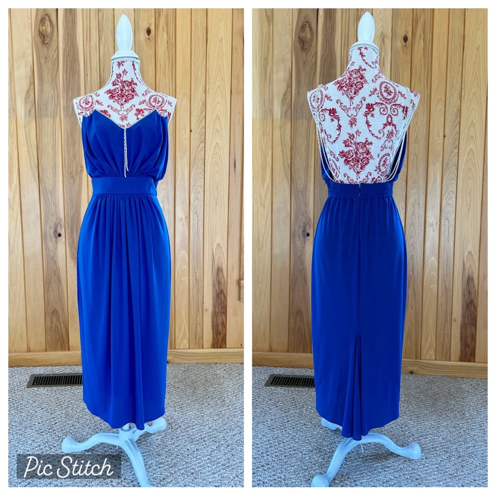 Vintage ‘70s-80s Rimini Backless Dress with Crystal Straps